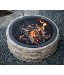 Westmann Feuerstelle, Ca. B90/H54/T90 Cm -Garten Im Freien 6992572 WE MO 004 FeuerschaleMGitter90cm