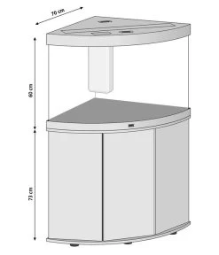 JUWEL® AQUARIUM Kombination Trigon 190 LED -Garten Im Freien M200005757 WE BG 001 JuwelTrigon190