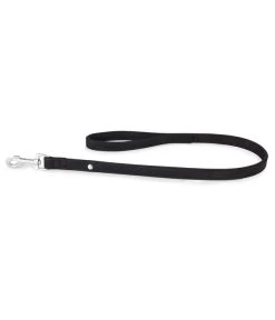 Das Lederband Hundeleine Style Boston Schwarz